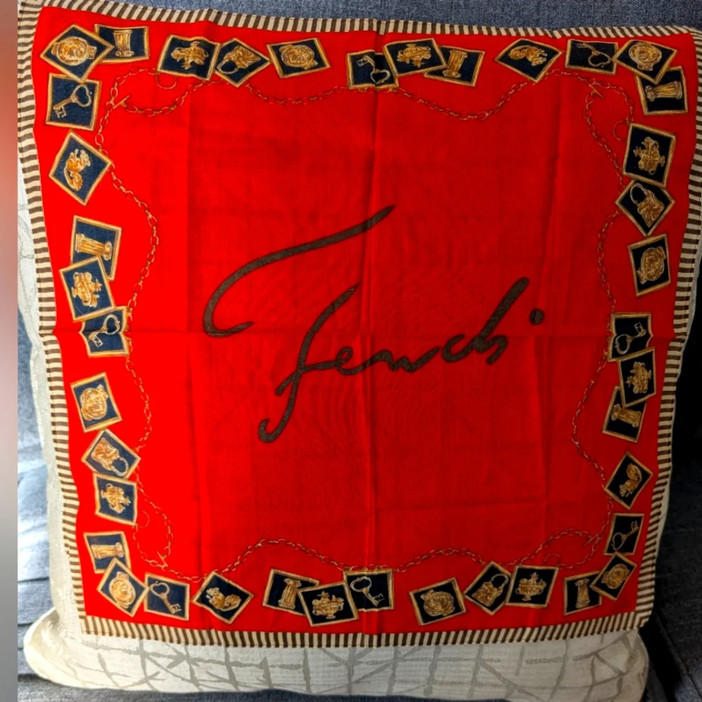 Fendi Vintage Small Handkerchief/Neck Scarf - Picture 3 of 3